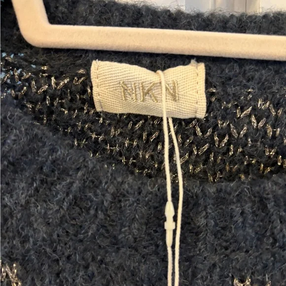 NKN Nekane Barcelona Jacquard Wool blend Medium, Lurex NWT, soft made in Spain - Picture 5 of 7